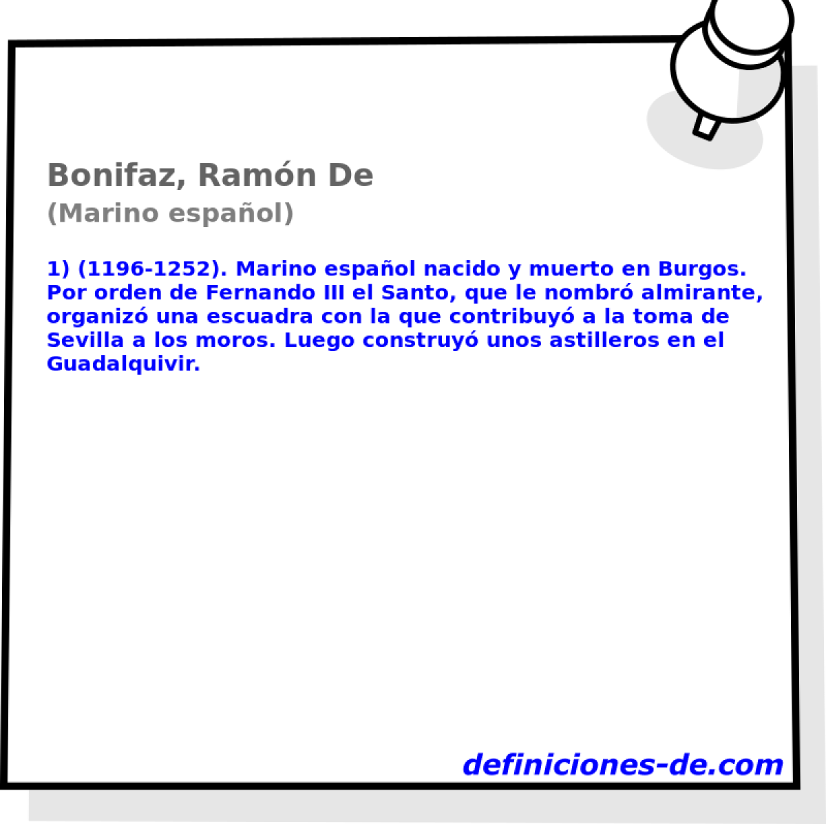 Bonifaz, Ramn De (Marino espaol)