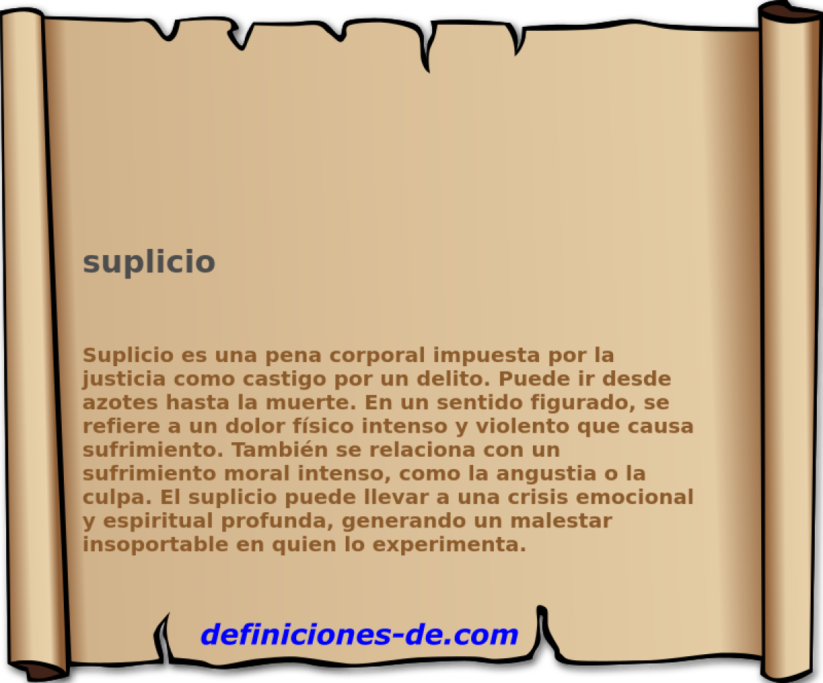 suplicio 