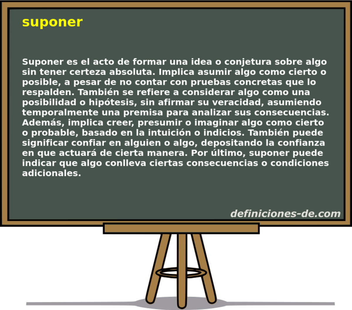 suponer 