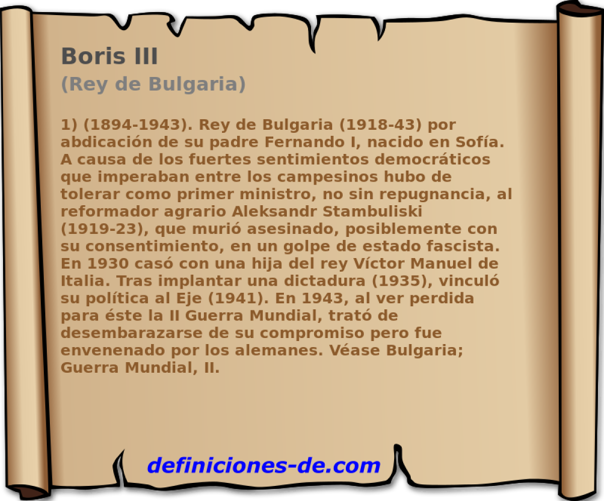 Boris III (Rey de Bulgaria)