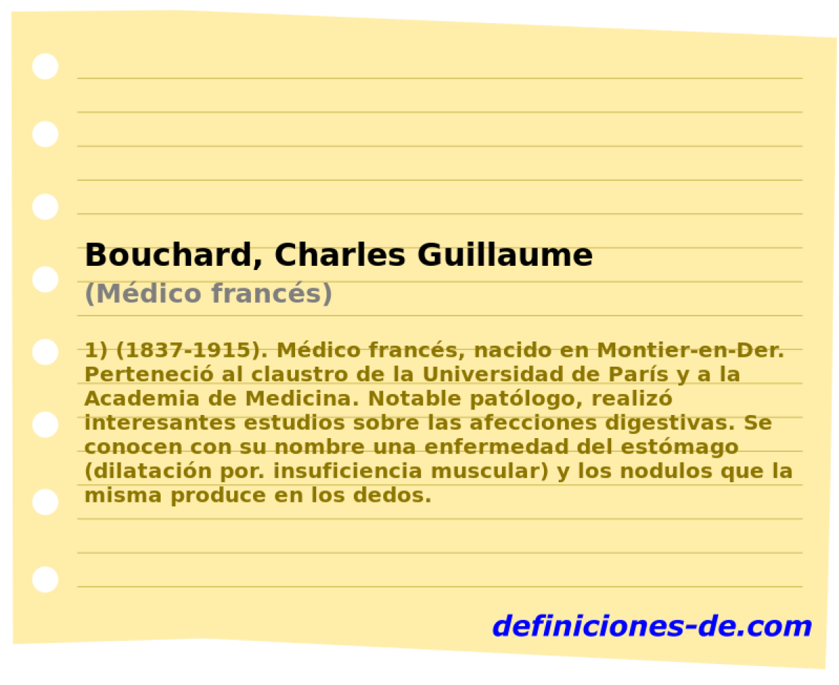 Bouchard, Charles Guillaume (Mdico francs)