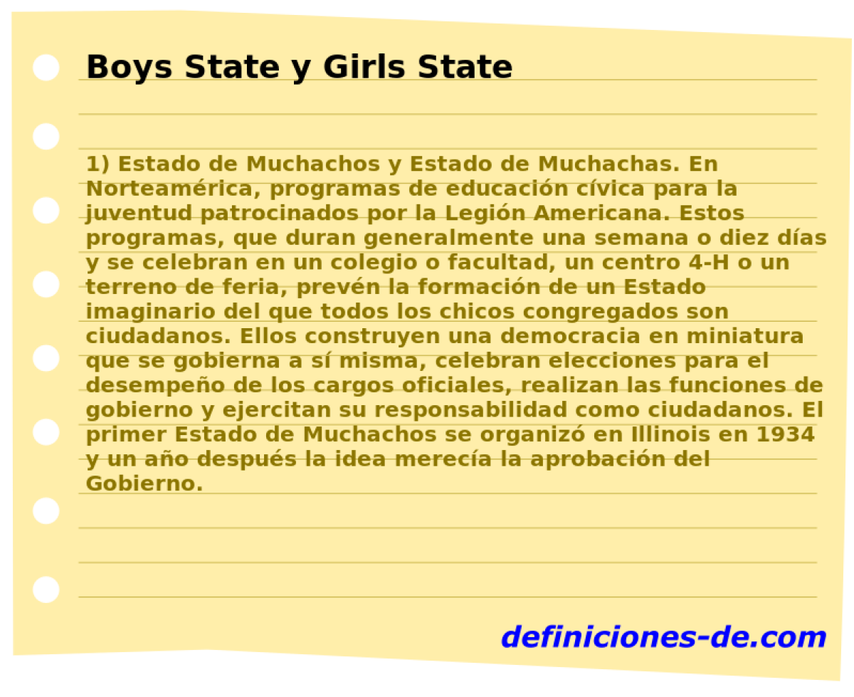 Boys State y Girls State 