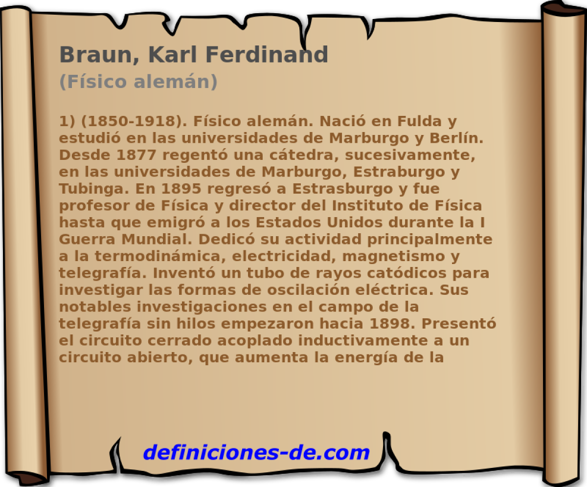 Braun, Karl Ferdinand (Fsico alemn)
