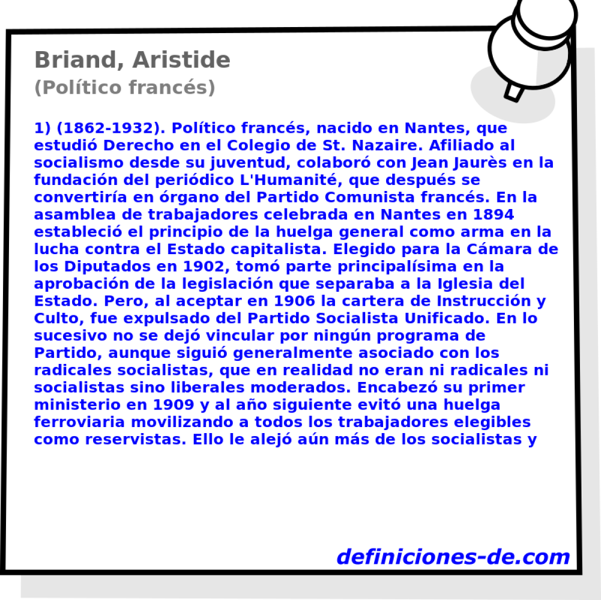 Briand, Aristide (Poltico francs)
