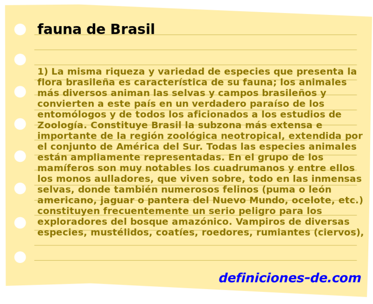 fauna de Brasil 