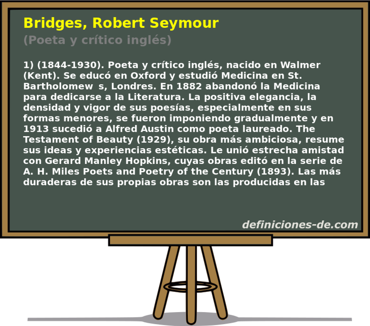 Bridges, Robert Seymour (Poeta y crtico ingls)