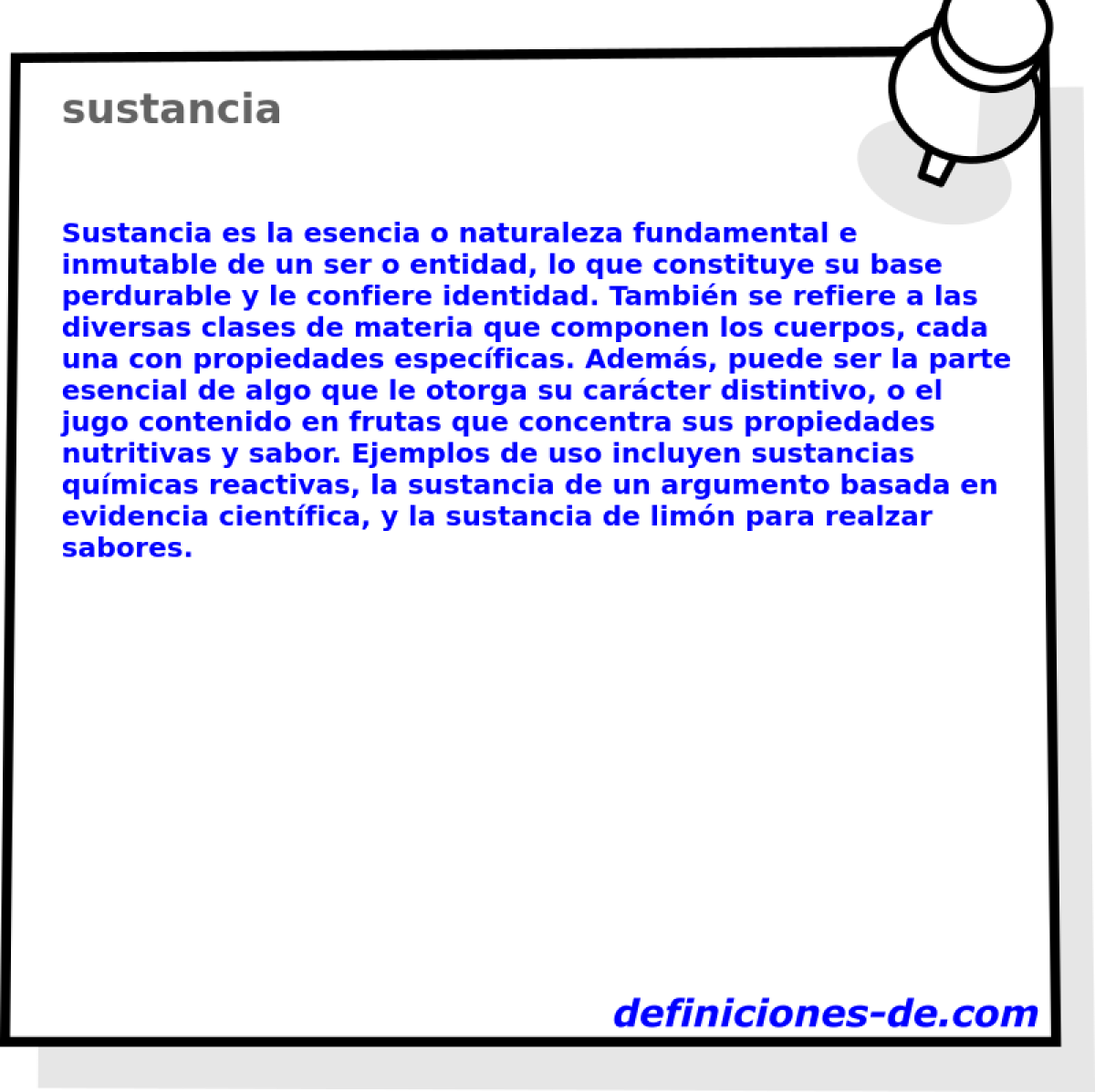 sustancia 