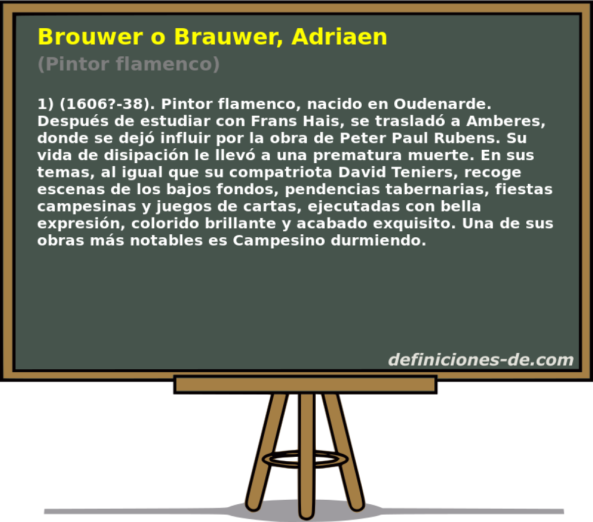 Brouwer o Brauwer, Adriaen (Pintor flamenco)