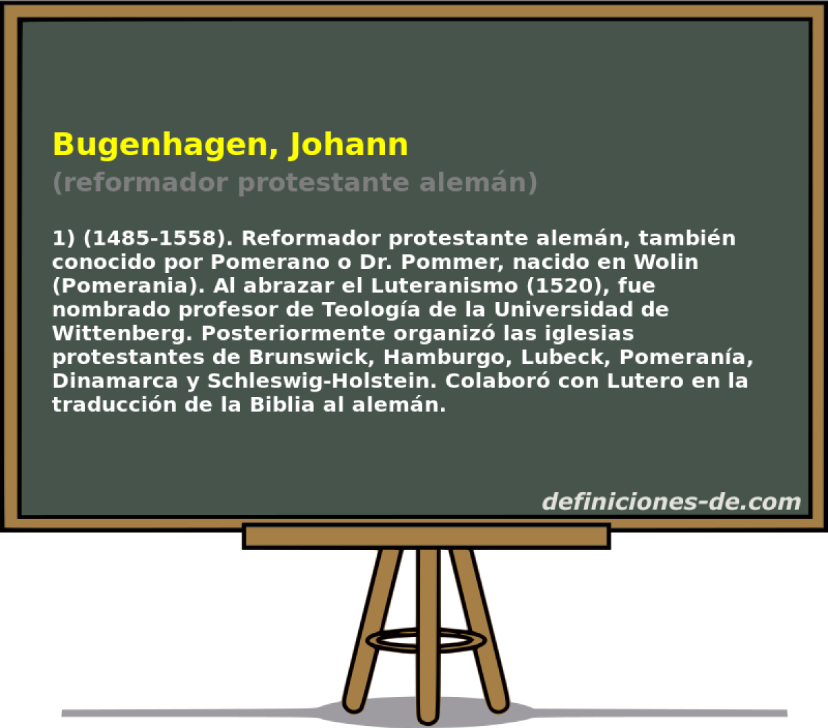 Bugenhagen, Johann (reformador protestante alemn)