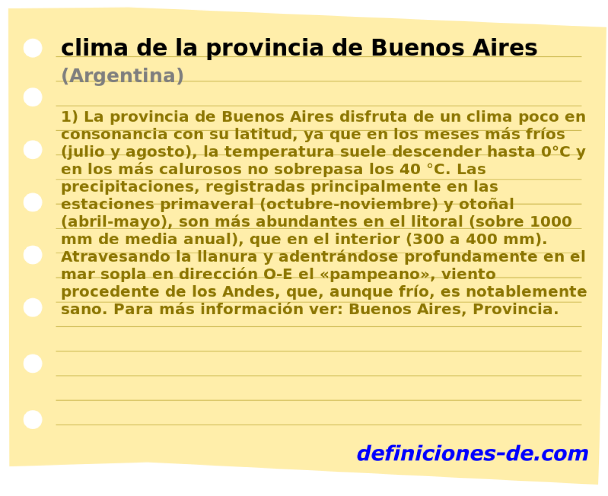 clima de la provincia de Buenos Aires (Argentina)