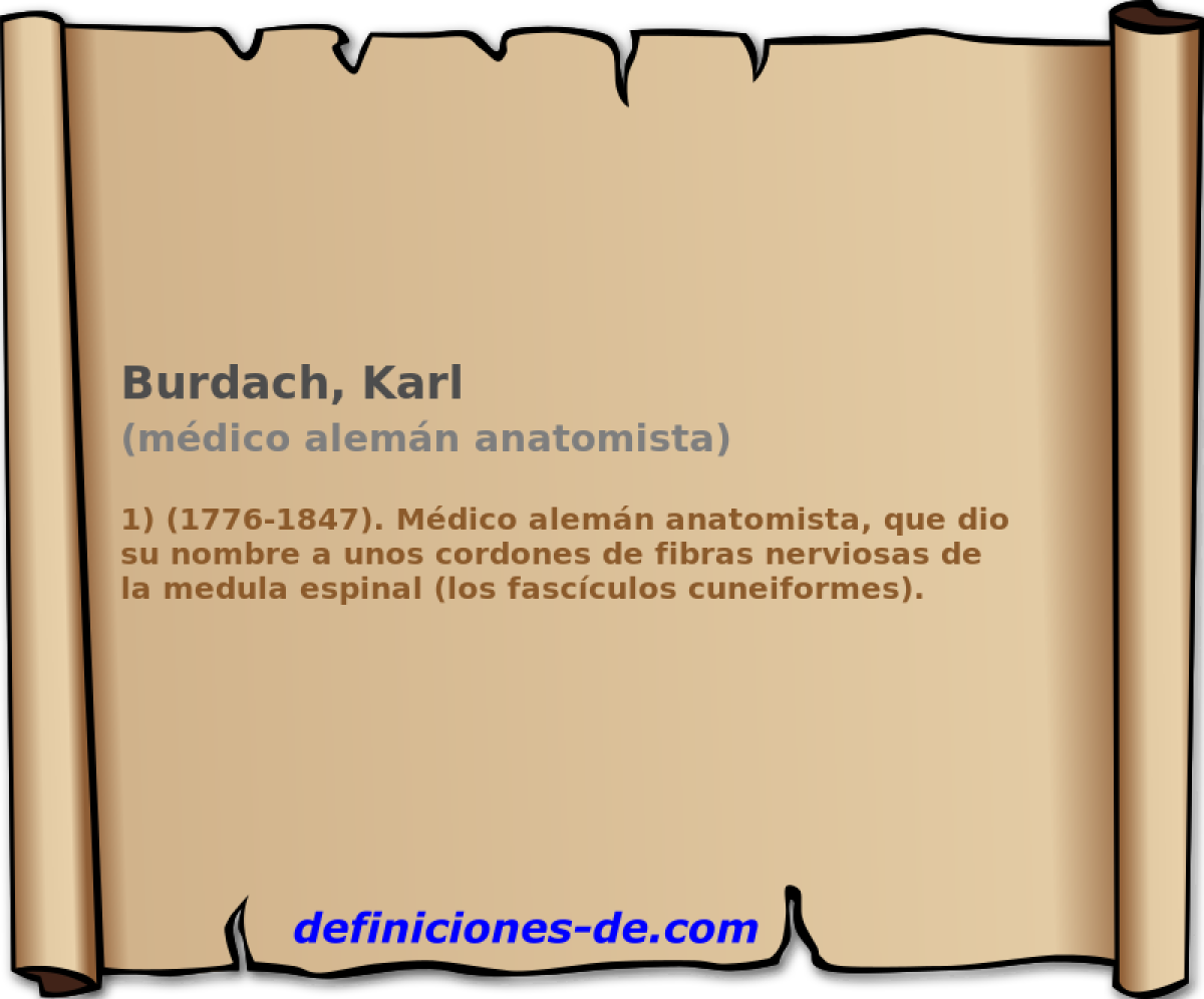 Burdach, Karl (mdico alemn anatomista)