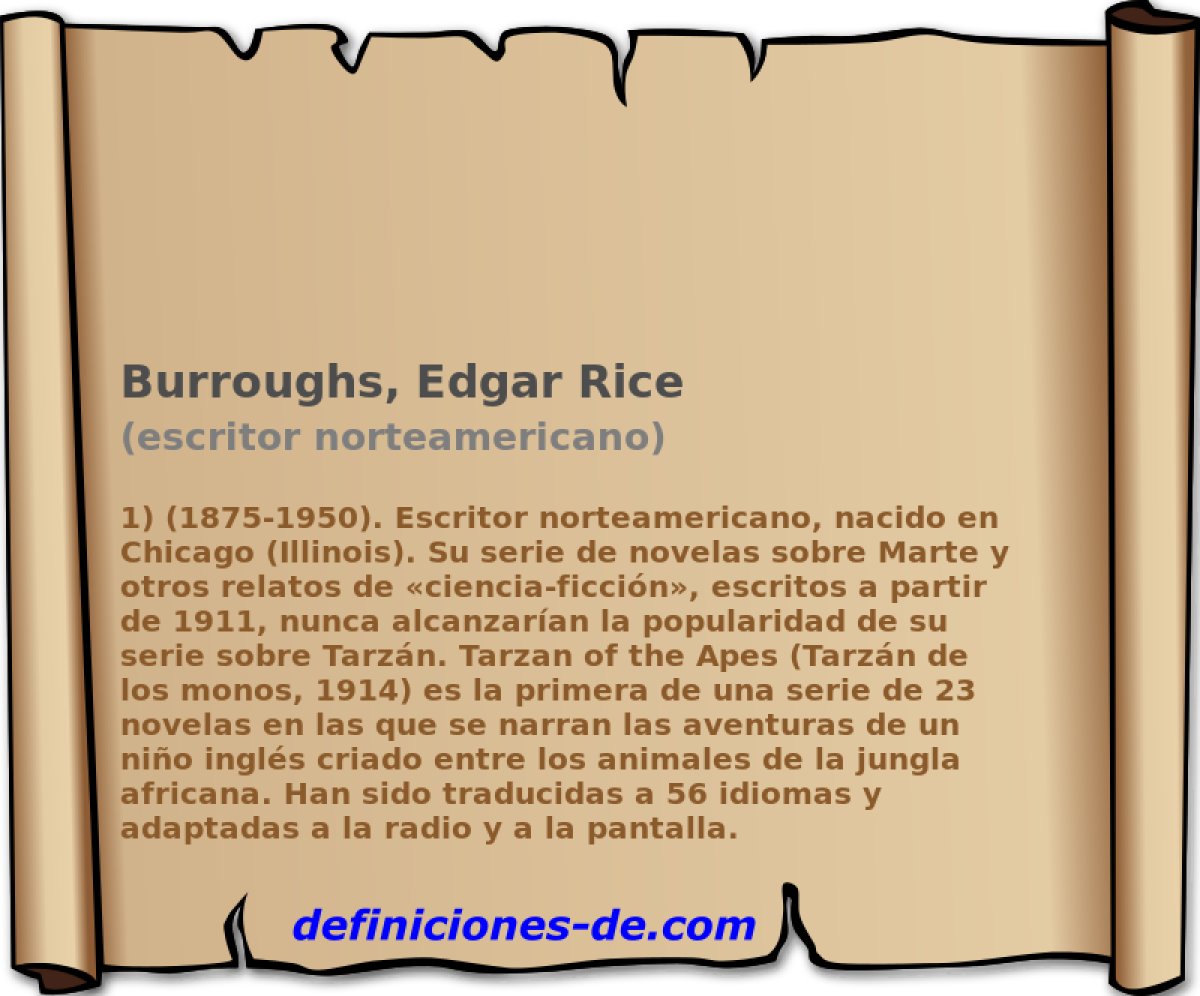 Burroughs, Edgar Rice (escritor norteamericano)