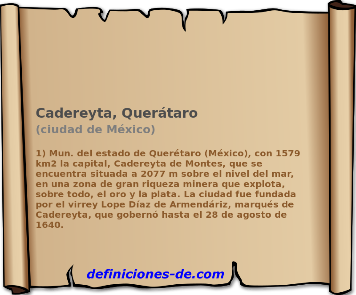 Cadereyta, Quertaro (ciudad de Mxico)