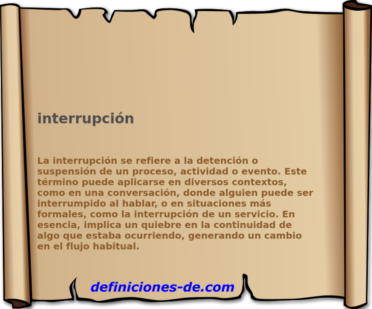 interrupcin 