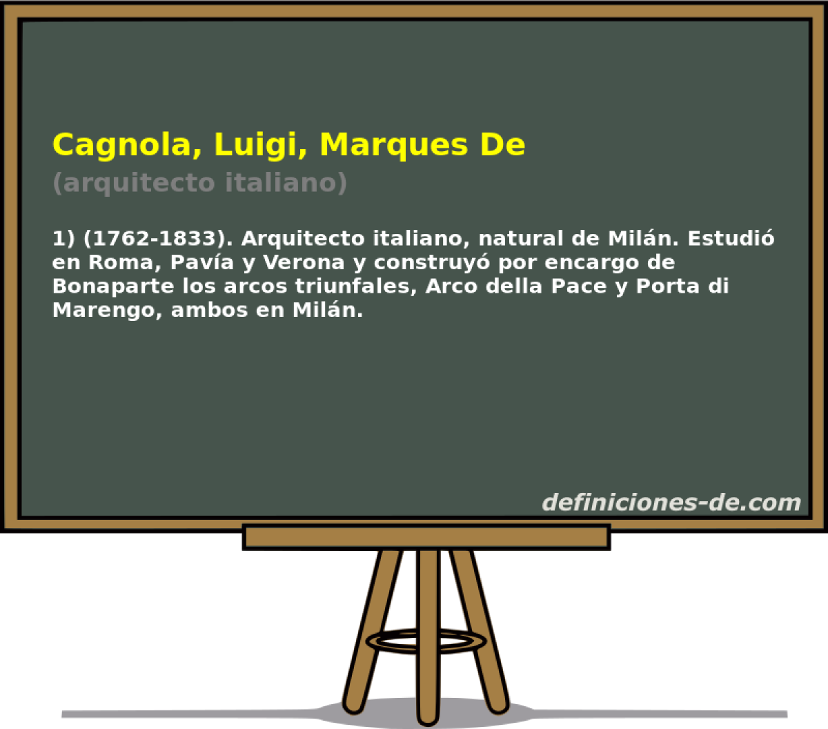 Cagnola, Luigi, Marques De (arquitecto italiano)