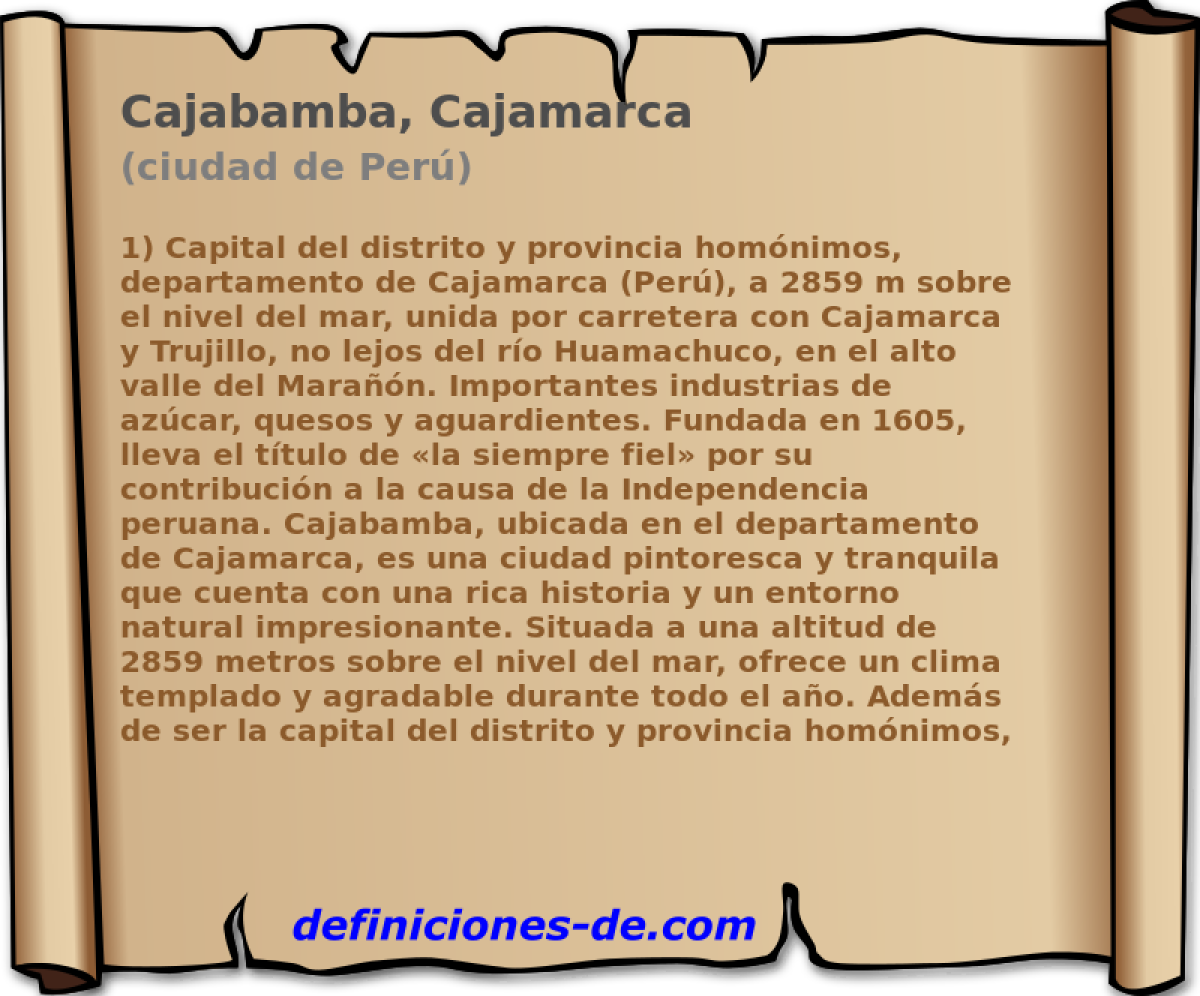Cajabamba, Cajamarca (ciudad de Per)