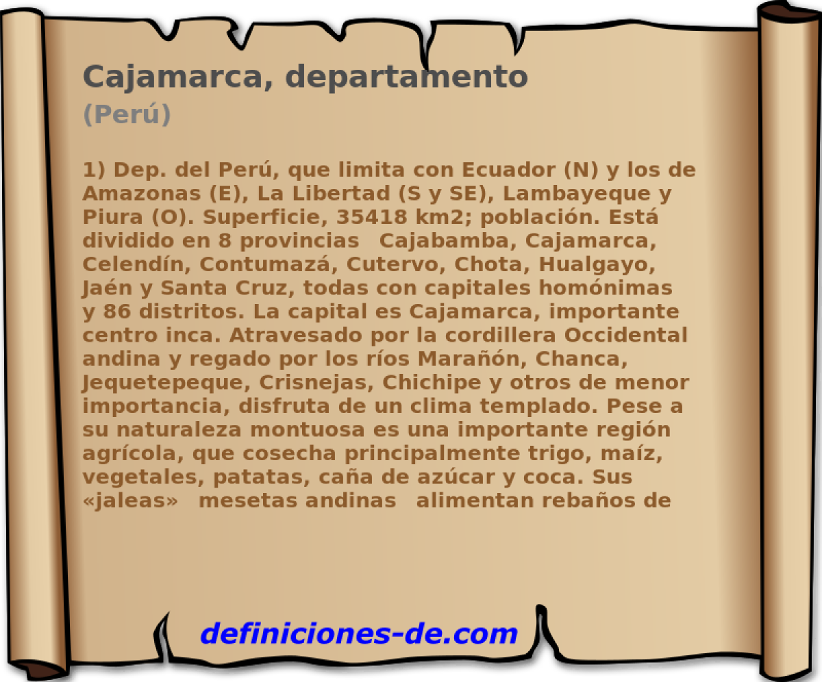 Cajamarca, departamento (Per)
