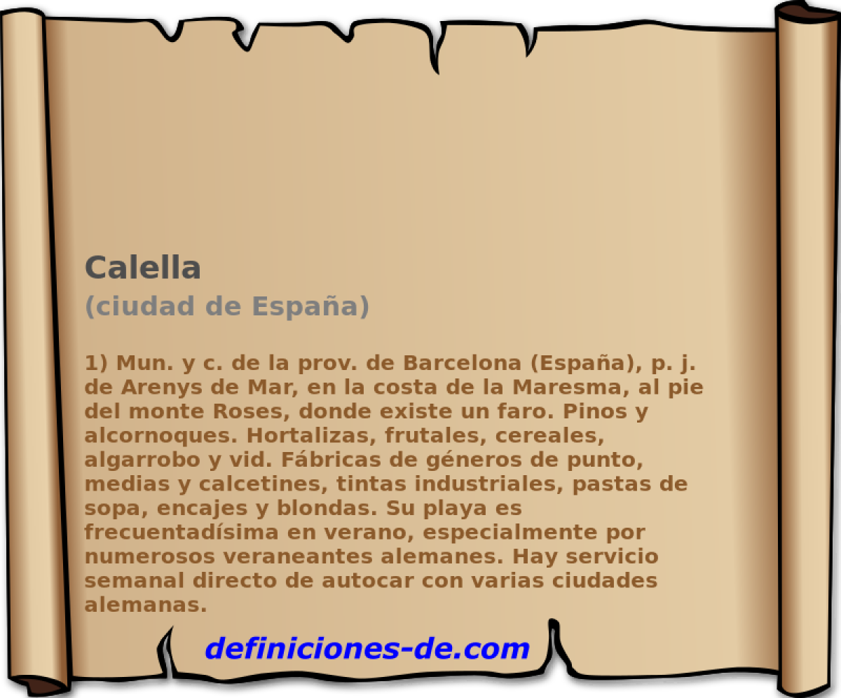 Calella (ciudad de Espaa)