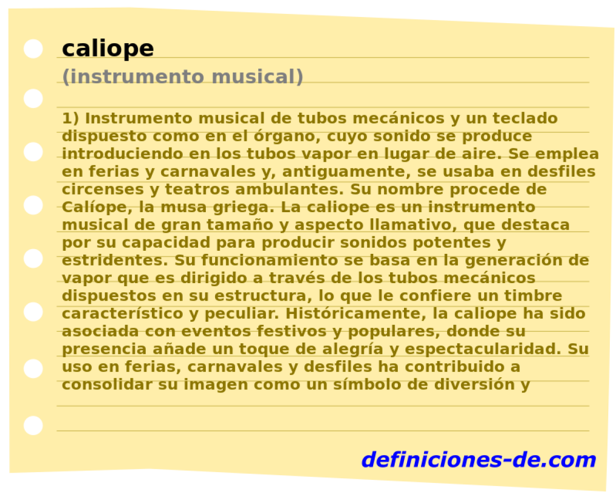 caliope (instrumento musical)