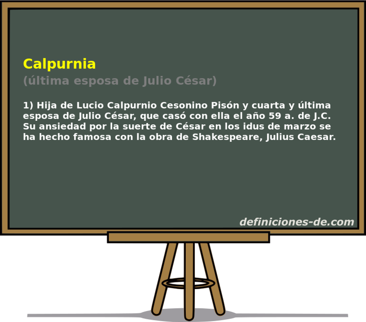 Calpurnia (ltima esposa de Julio Csar)