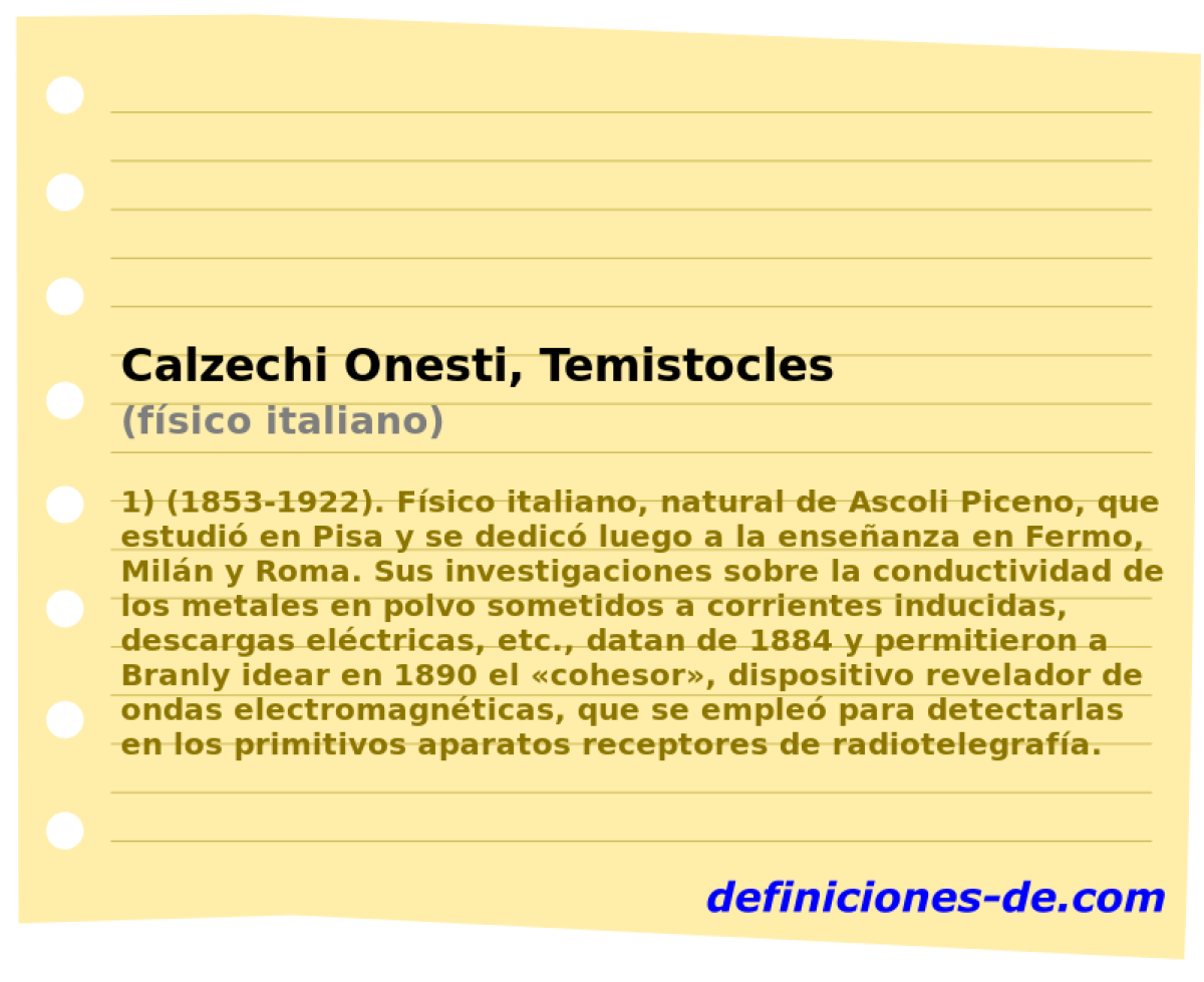 Calzechi Onesti, Temistocles (fsico italiano)