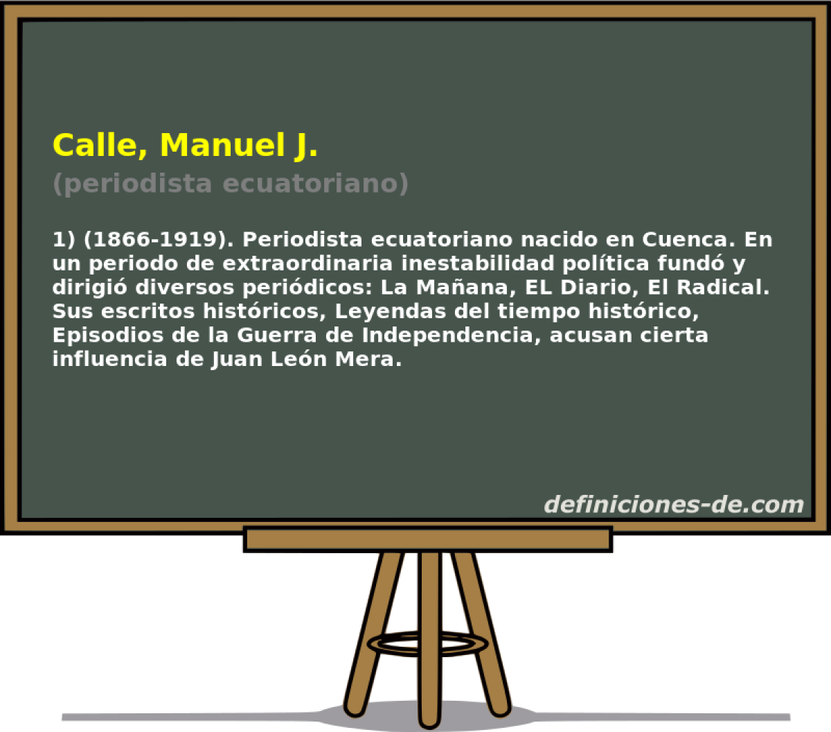 Calle, Manuel J. (periodista ecuatoriano)