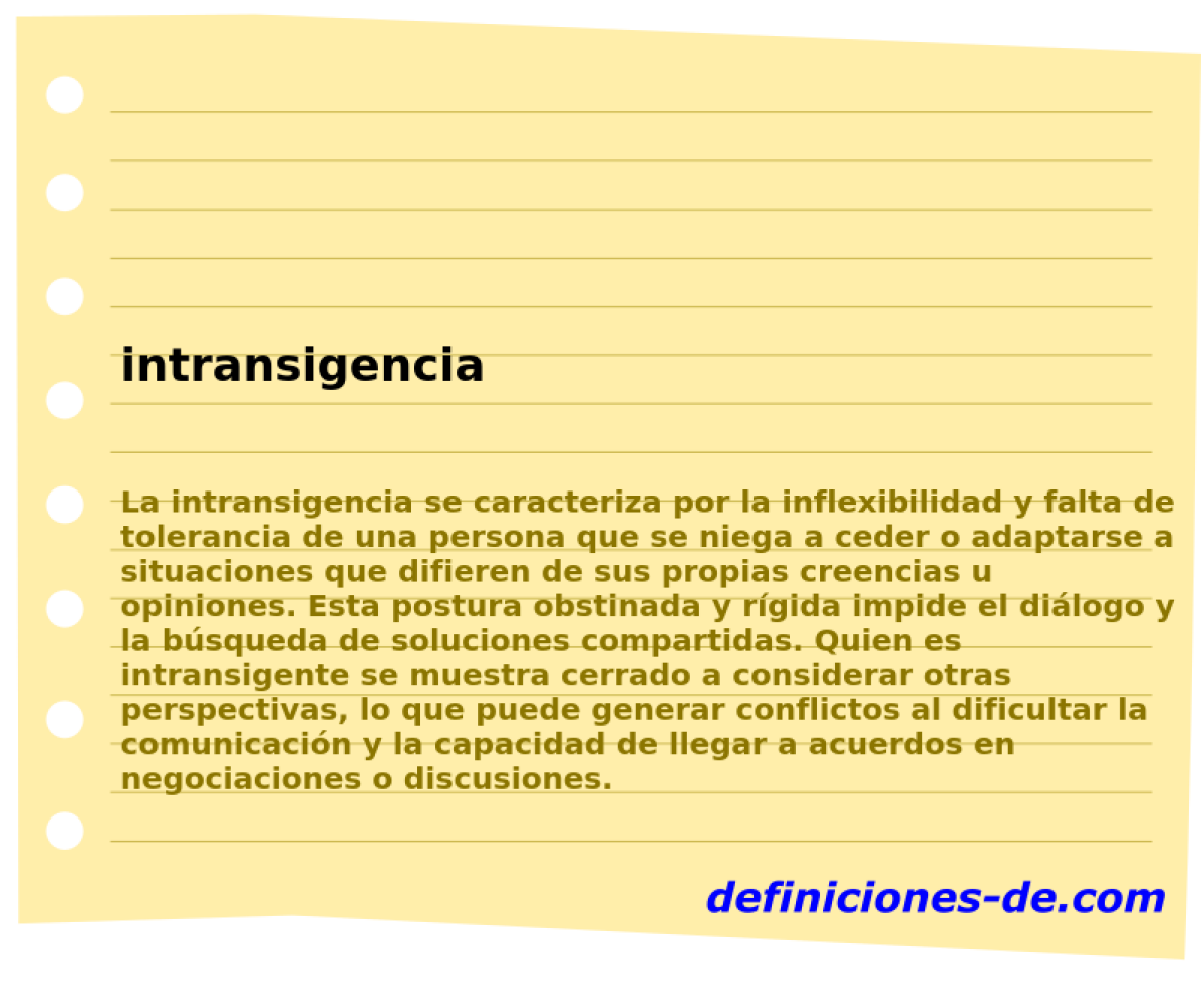 intransigencia 