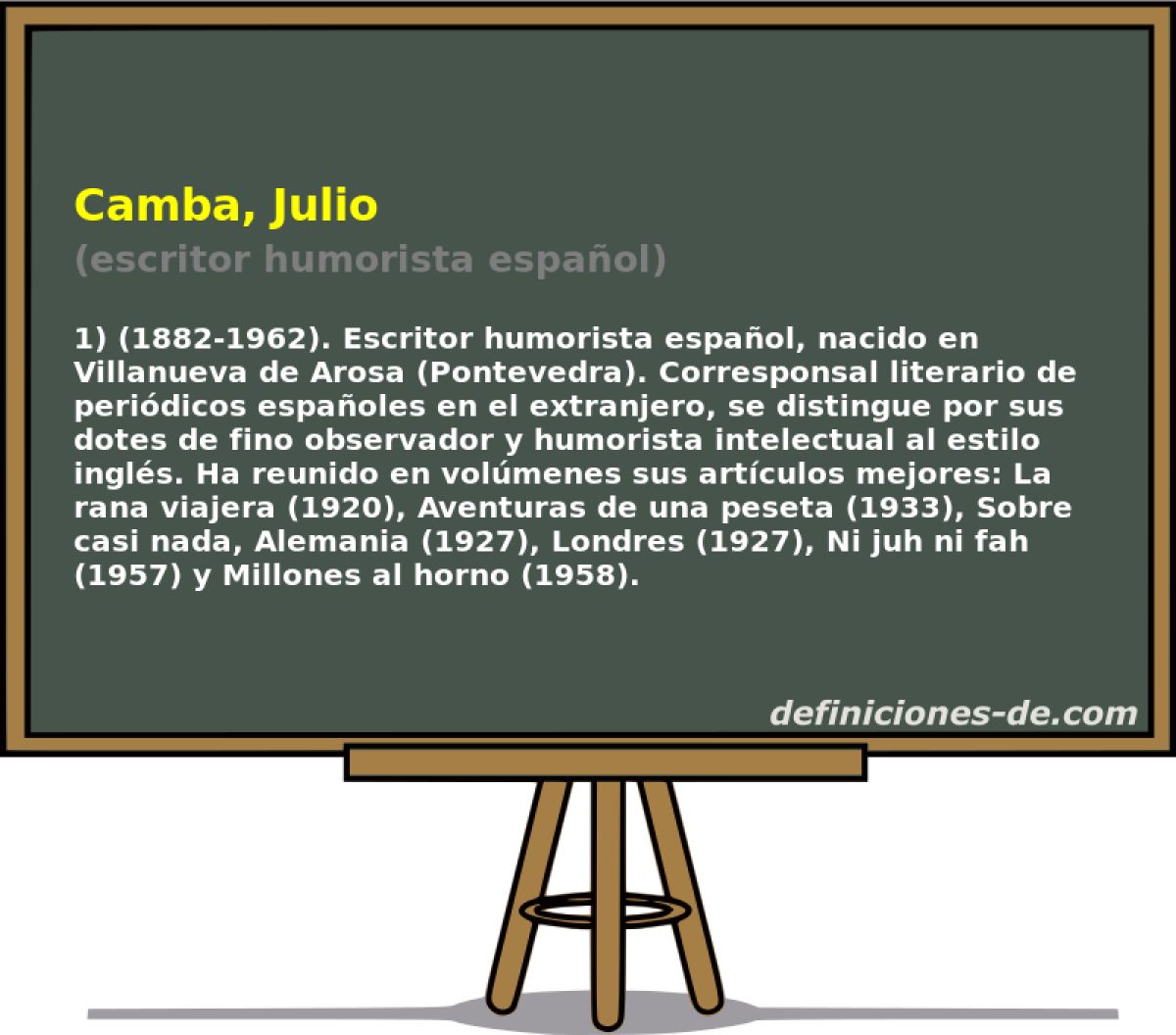 Camba, Julio (escritor humorista espaol)