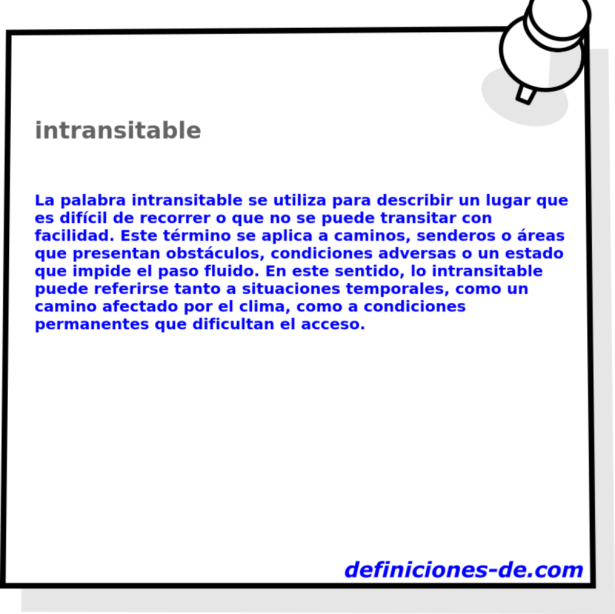 intransitable 