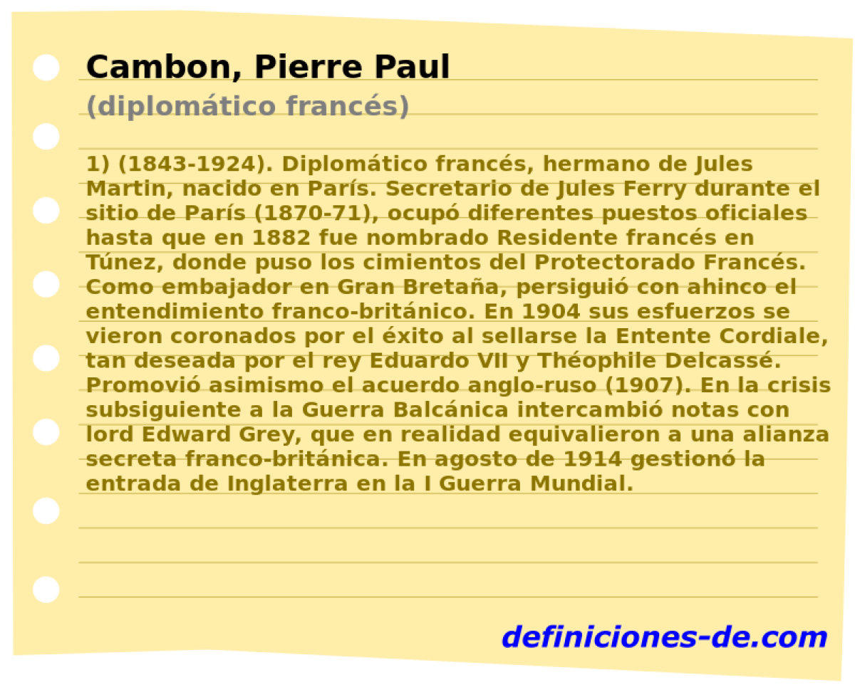 Cambon, Pierre Paul (diplomtico francs)