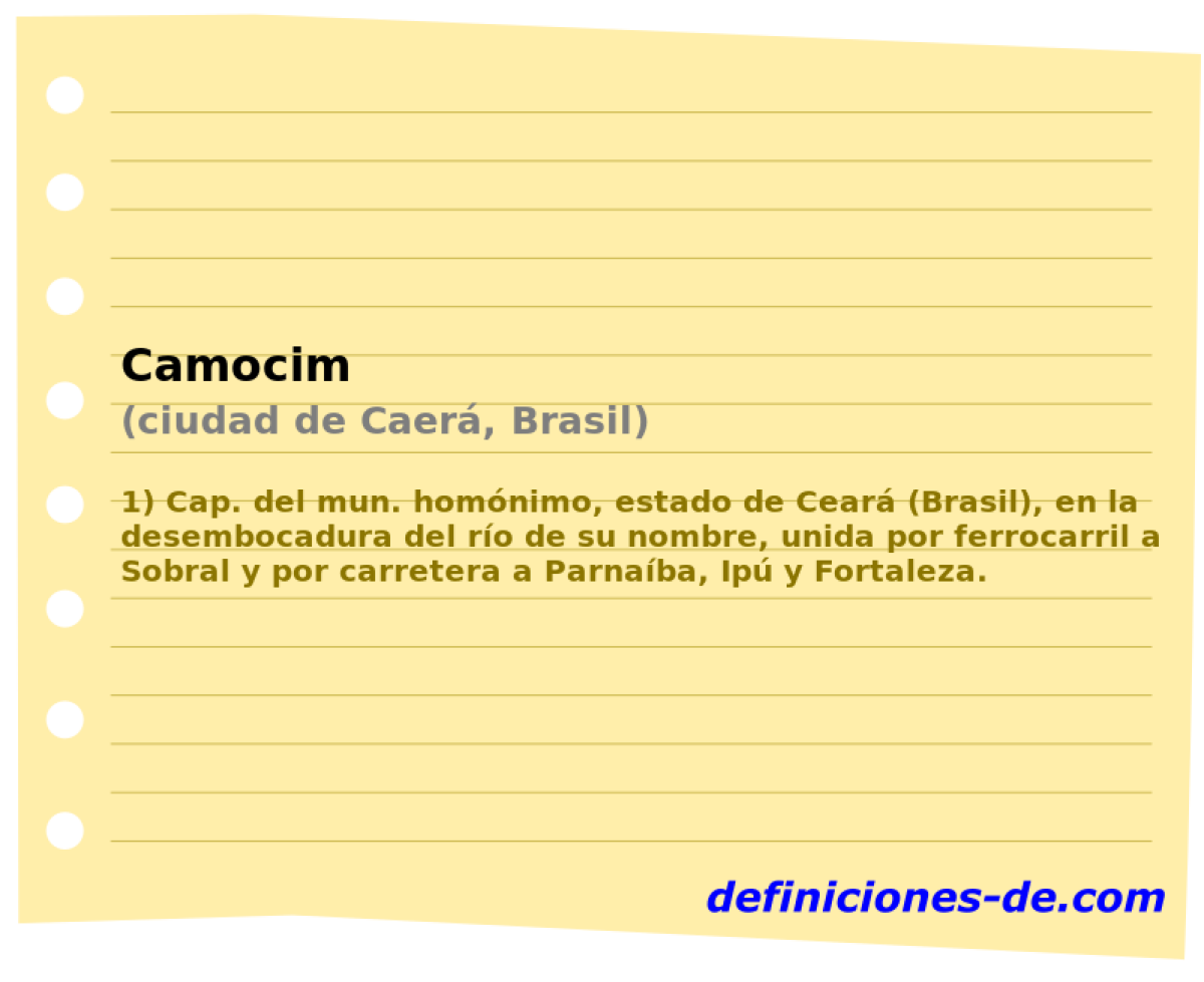 Camocim (ciudad de Caer, Brasil)