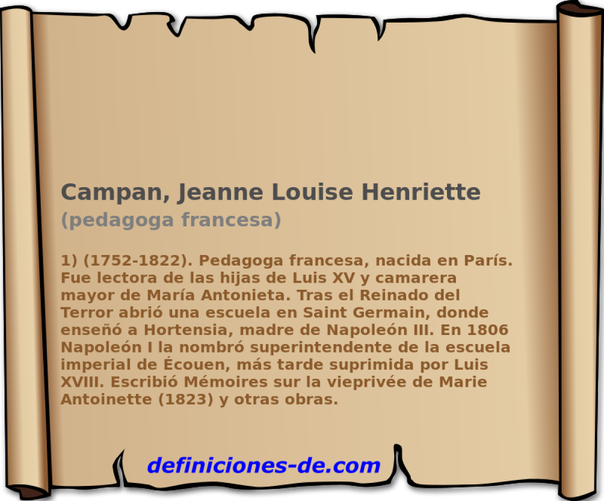 Campan, Jeanne Louise Henriette (pedagoga francesa)