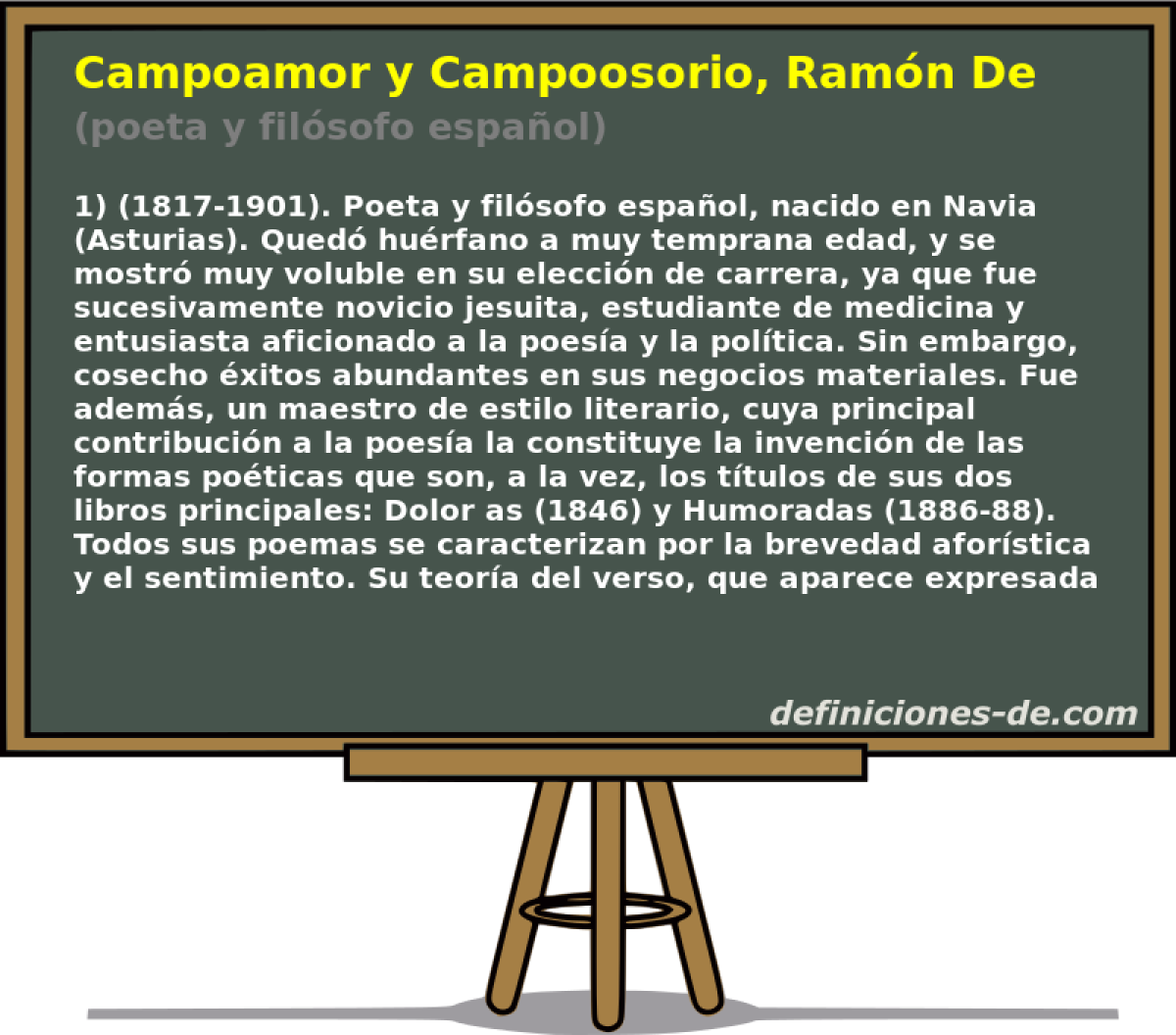 Campoamor y Campoosorio, Ramn De (poeta y filsofo espaol)
