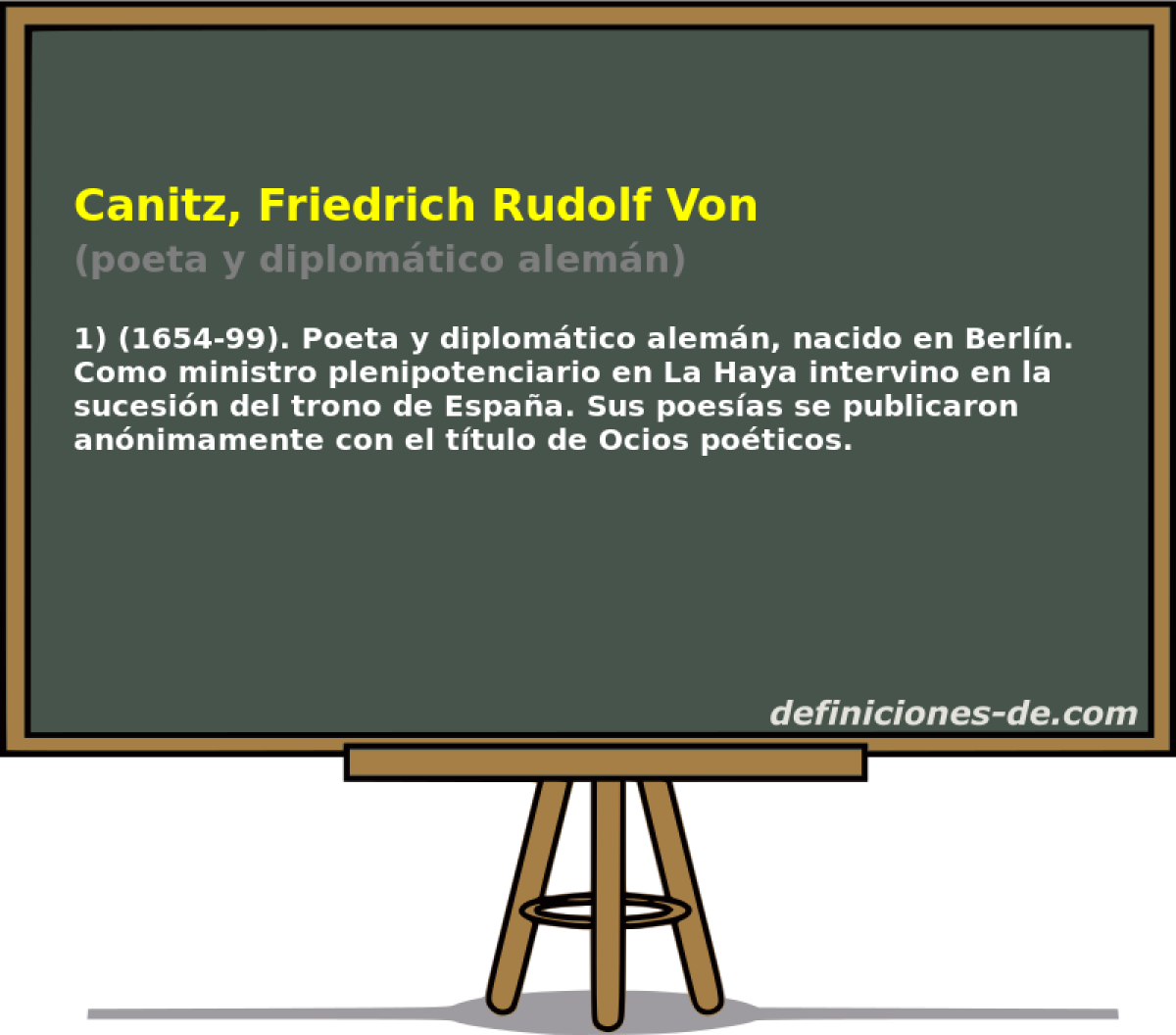 Canitz, Friedrich Rudolf Von (poeta y diplomtico alemn)
