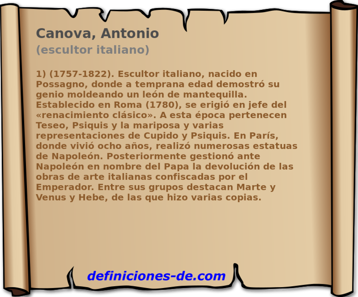 Canova, Antonio (escultor italiano)