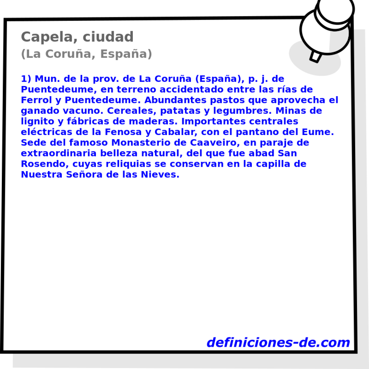 Capela, ciudad (La Corua, Espaa)