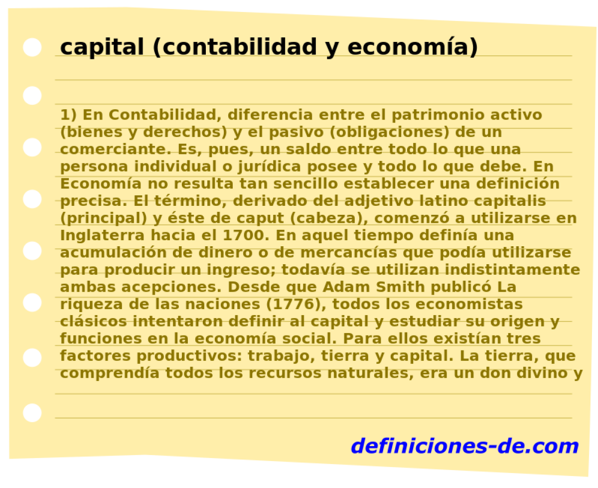 capital (contabilidad y economa) 
