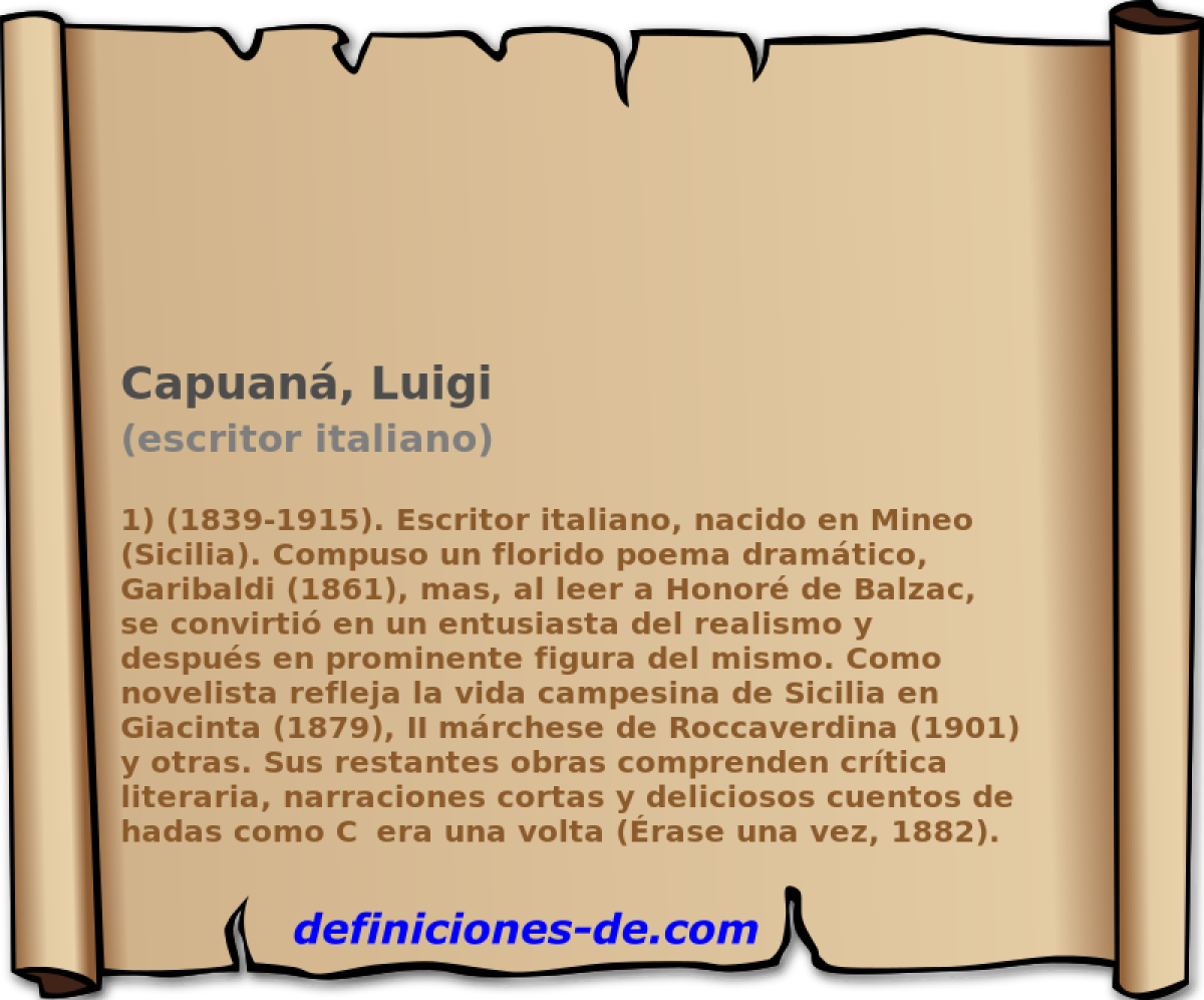 Capuan, Luigi (escritor italiano)