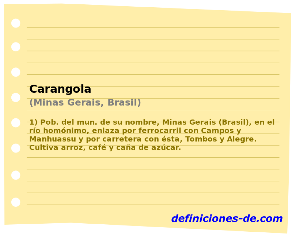 Carangola (Minas Gerais, Brasil)