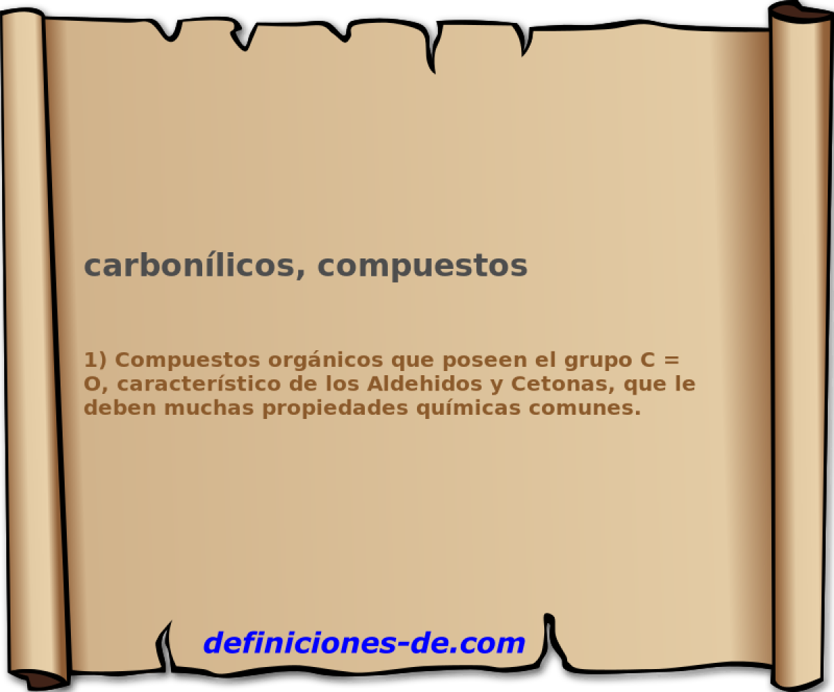 carbonlicos, compuestos 