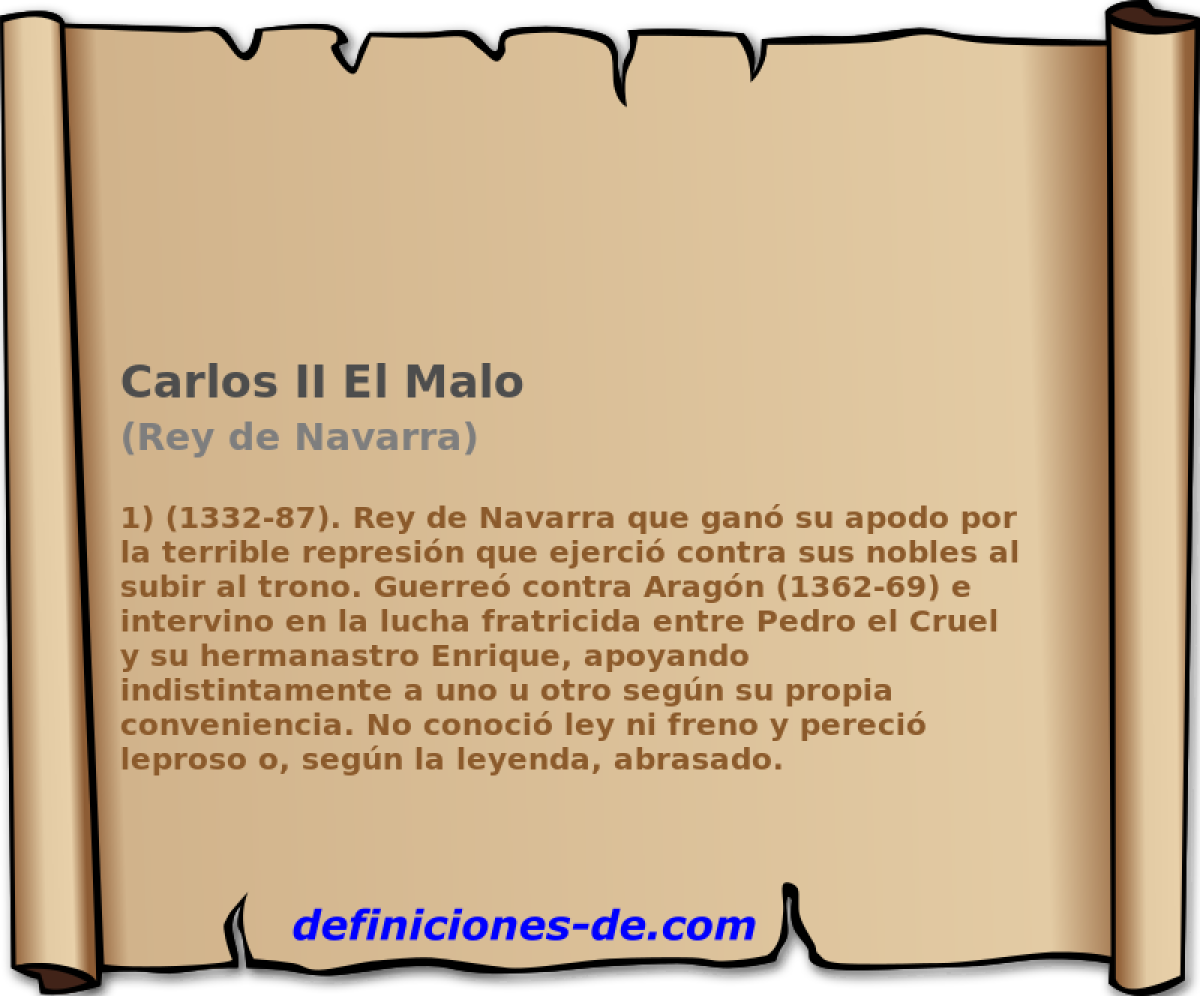 Carlos II El Malo (Rey de Navarra)