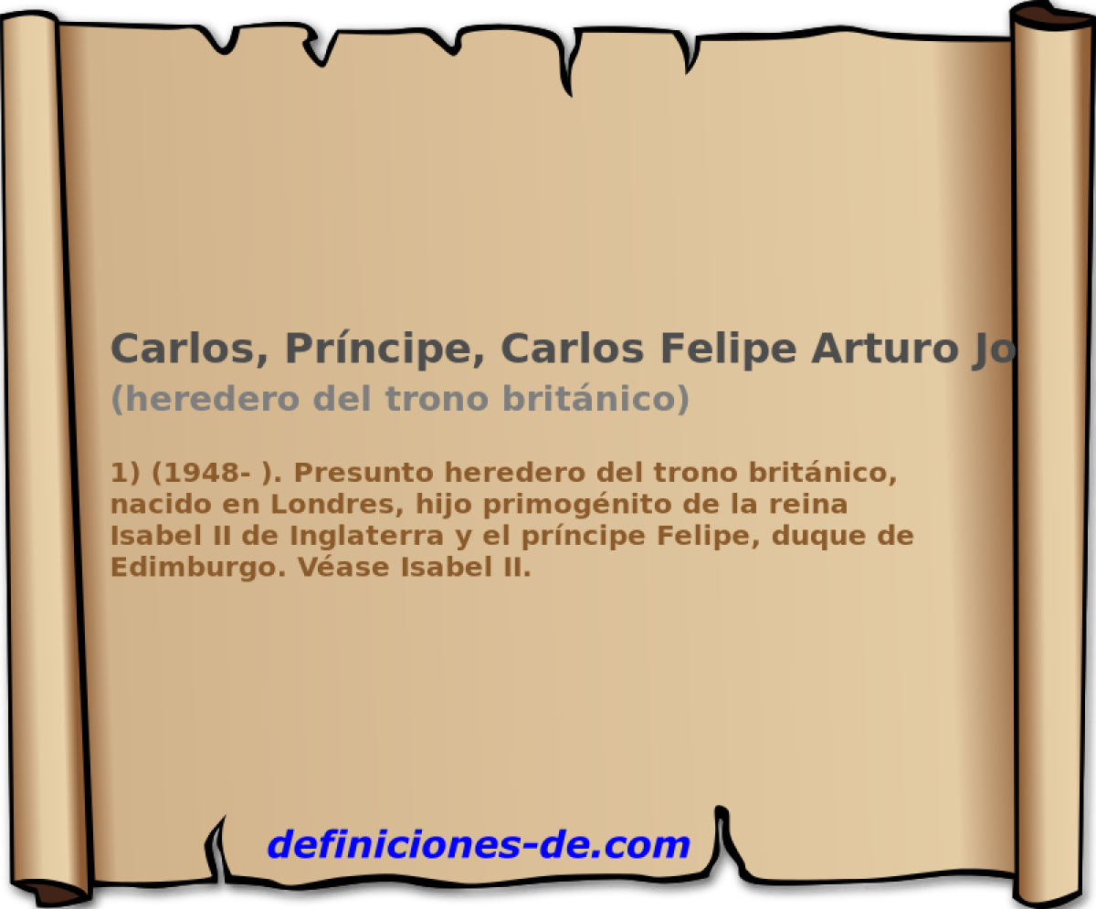 Carlos, Prncipe, Carlos Felipe Arturo Jorge (heredero del trono britnico)