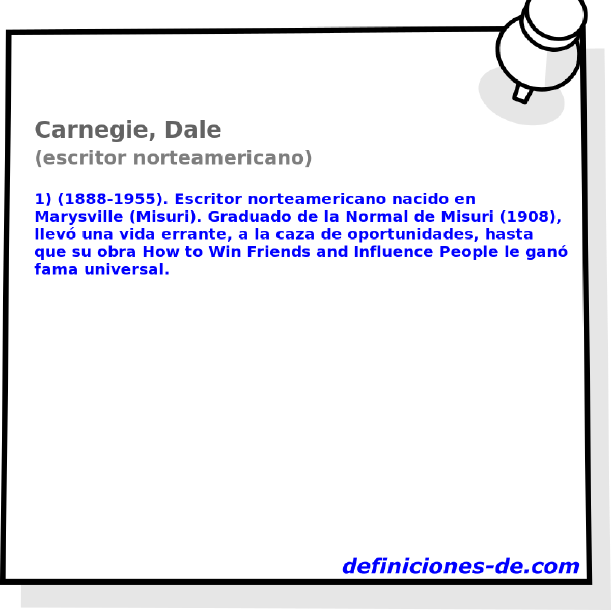 Carnegie, Dale (escritor norteamericano)
