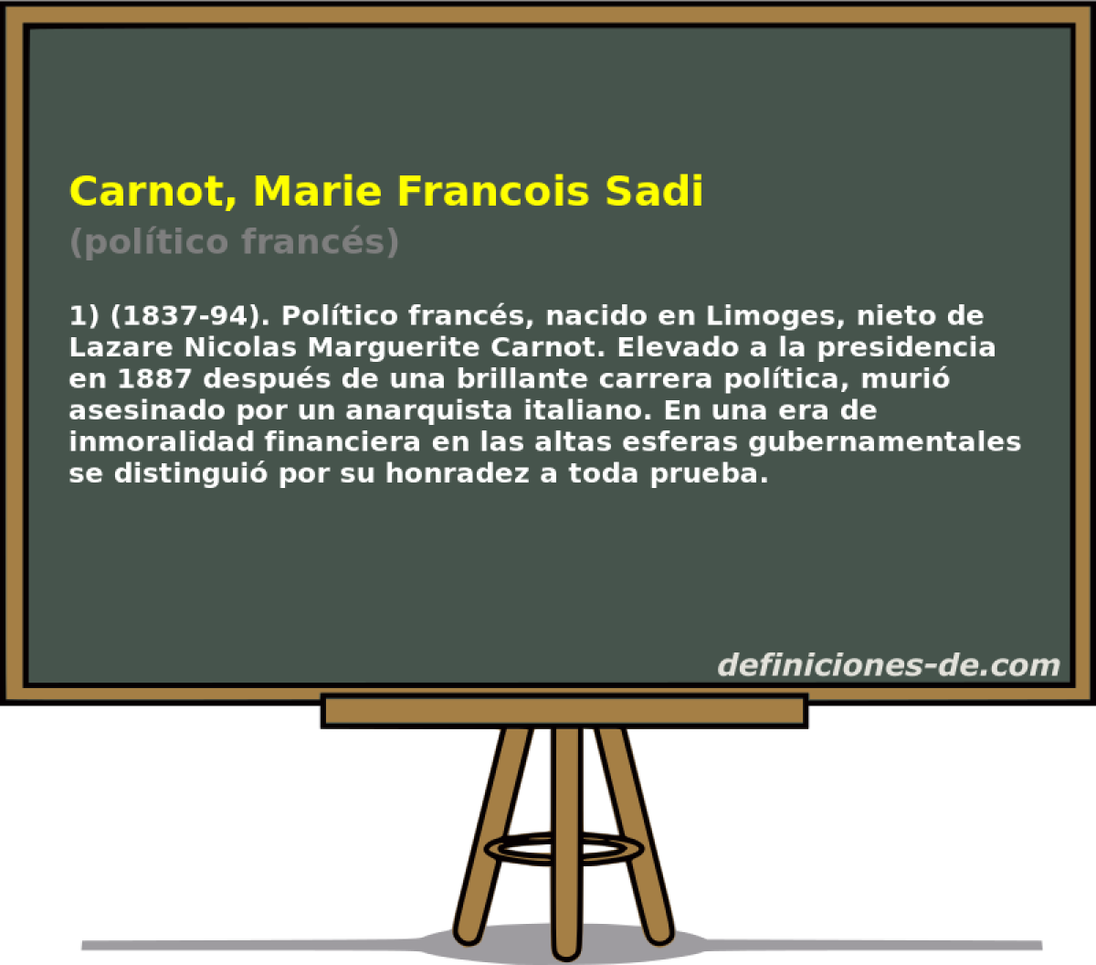 Carnot, Marie Francois Sadi (poltico francs)
