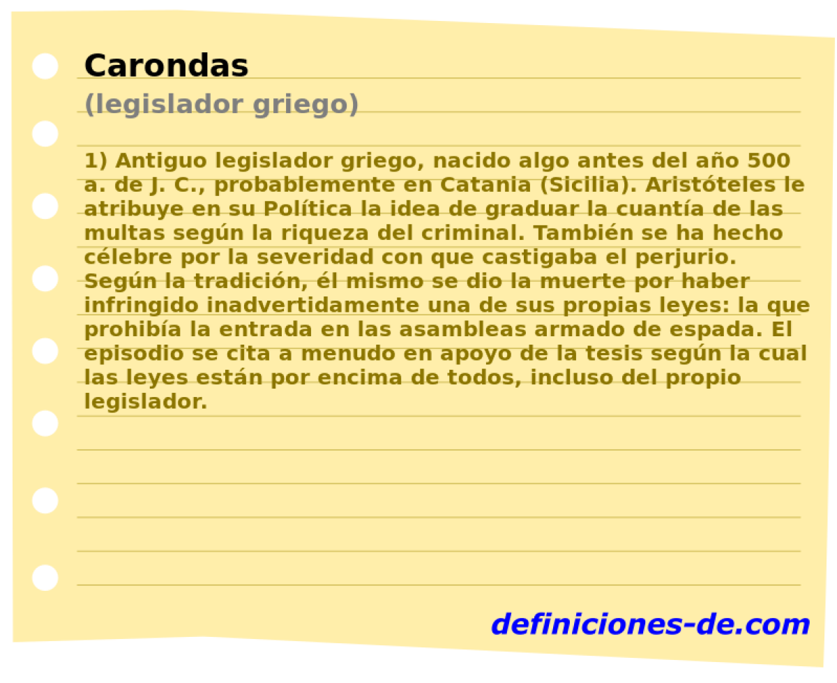 Carondas (legislador griego)