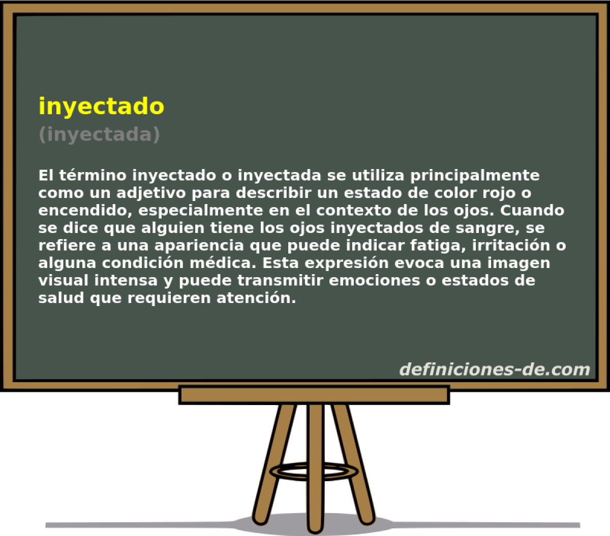 inyectado (inyectada)