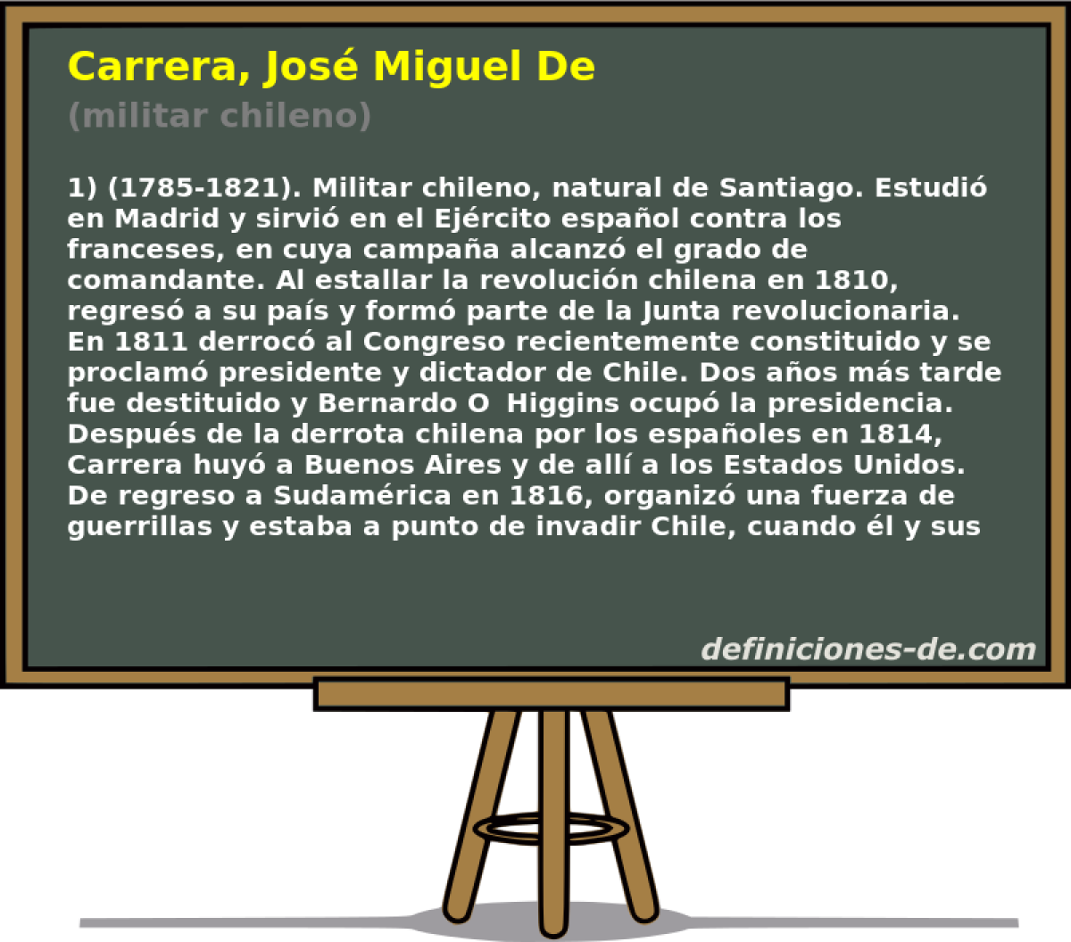 Carrera, Jos Miguel De (militar chileno)