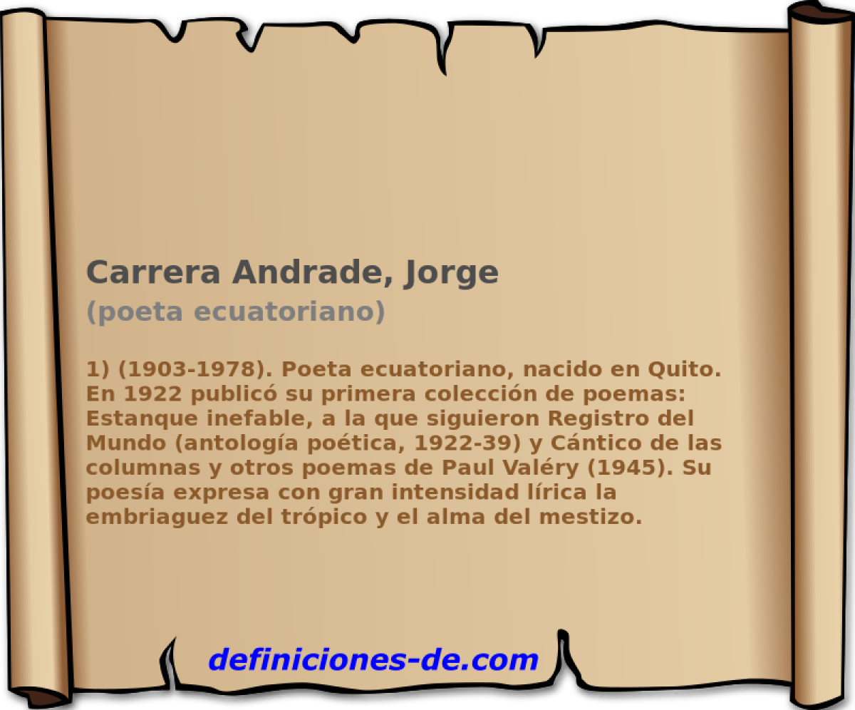 Carrera Andrade, Jorge (poeta ecuatoriano)