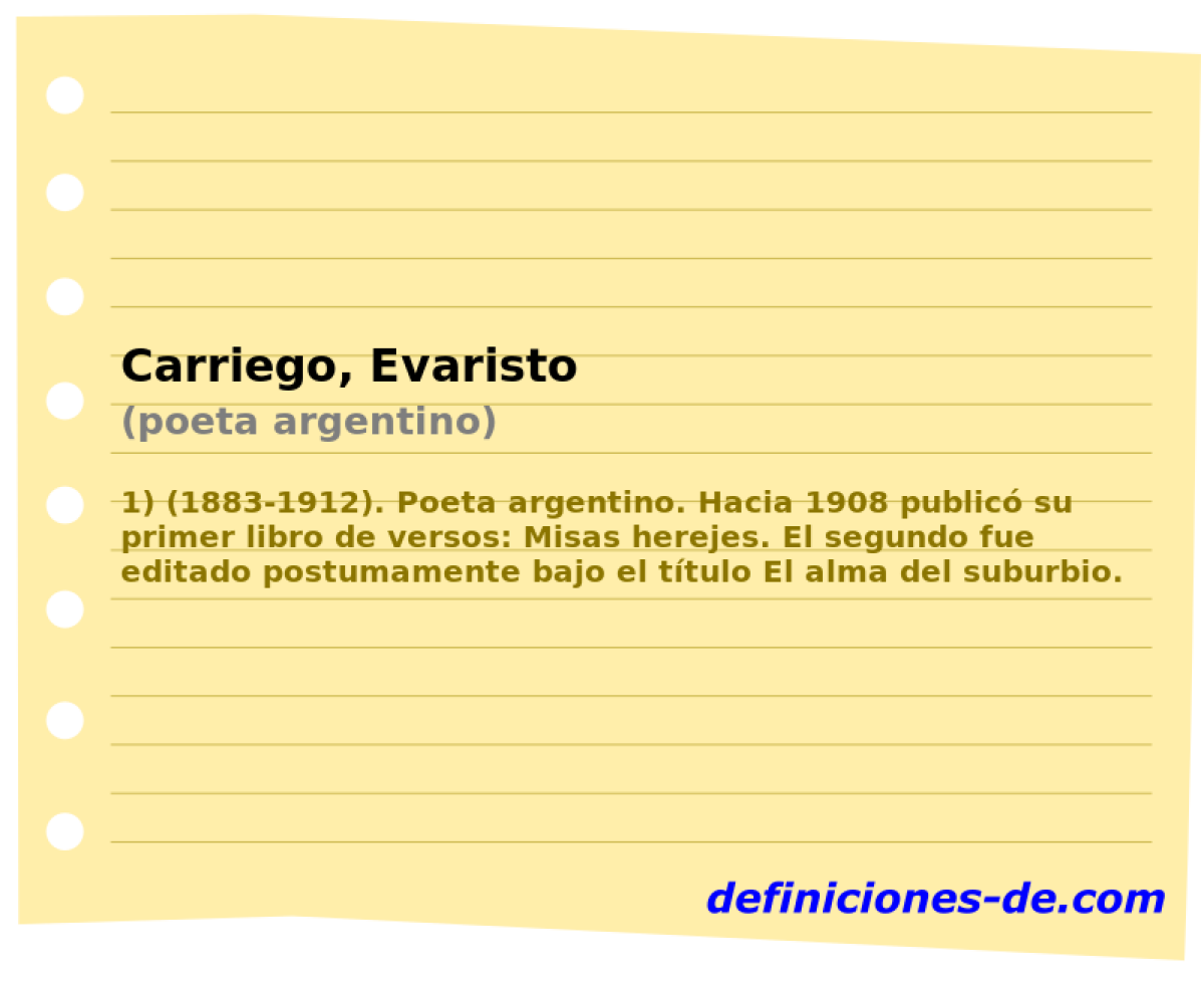 Carriego, Evaristo (poeta argentino)