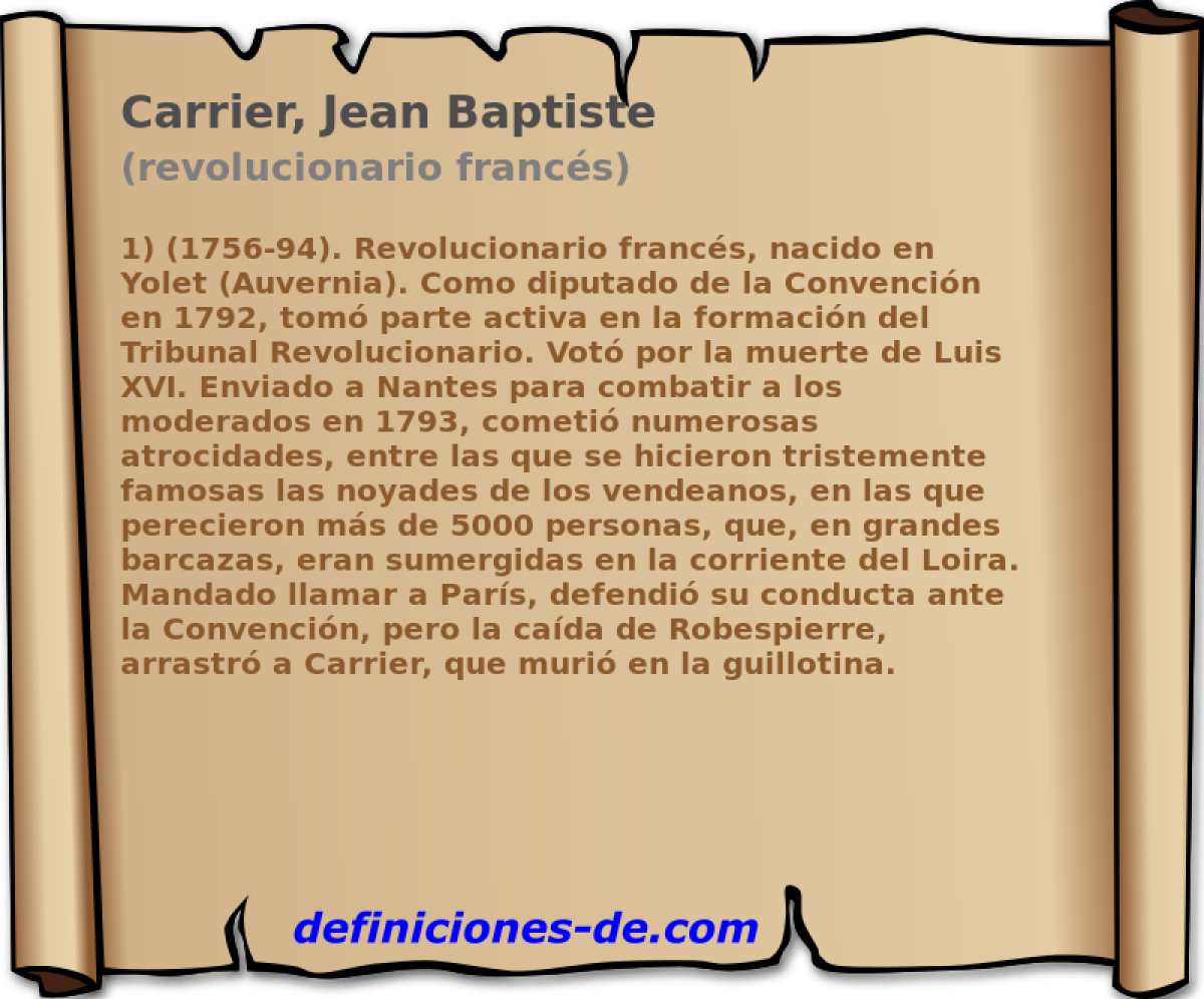 Carrier, Jean Baptiste (revolucionario francs)
